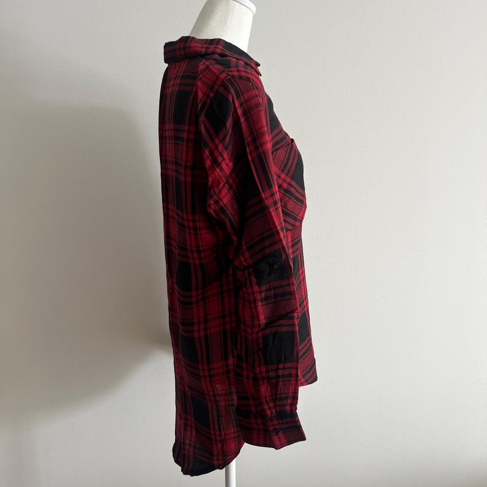Dex Red and Black Plaid Button-Down Shirt - Picture 2 of 5